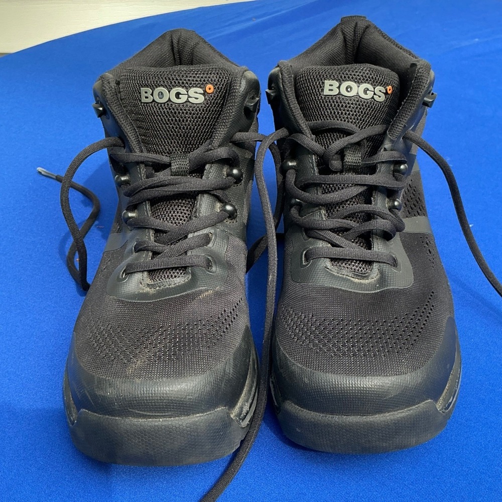 Bogs Work Boots Sandstone Knit Mid Composite Toe Black ASTM F2413-18 Womens 7.5